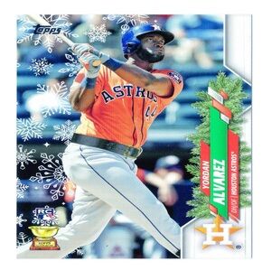 2020 Topps Holiday WalMart Mega Box Yordan Alvarez (Santa Belt) #HW105 Rookie RC